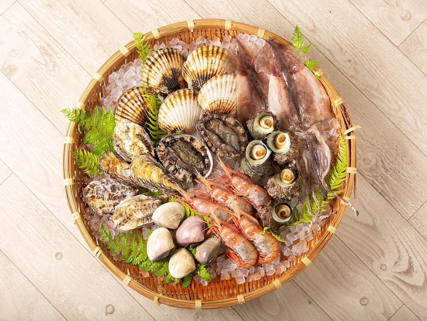 新鮮な海の幸 BBQセット